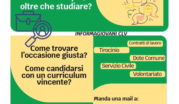 INCONTRI INFORMATIVI SUL MONDO DEL LAVORO