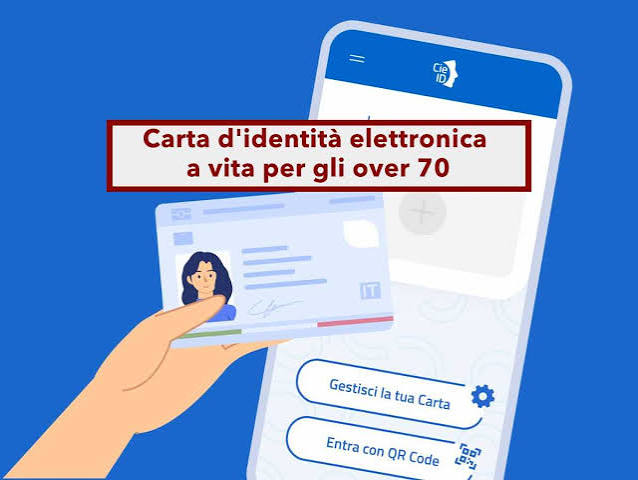 CARTA IDENTITÀ ELETTRONICA PER GLI OVER 70 (ULTRA SETTANTENNI)